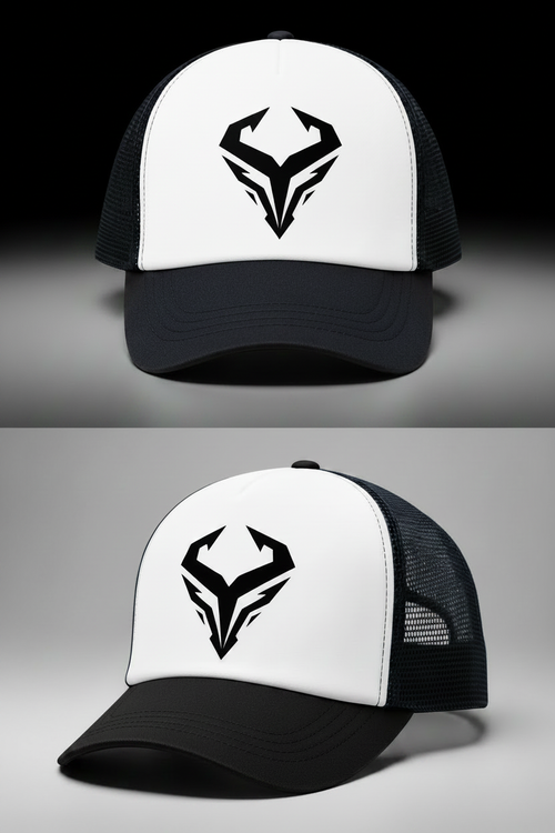 Casquette Kyviera noir/blanc - double vue corrigée